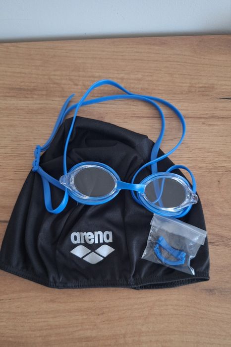 Okulary do pływania arena drive 3 , czepek nowe