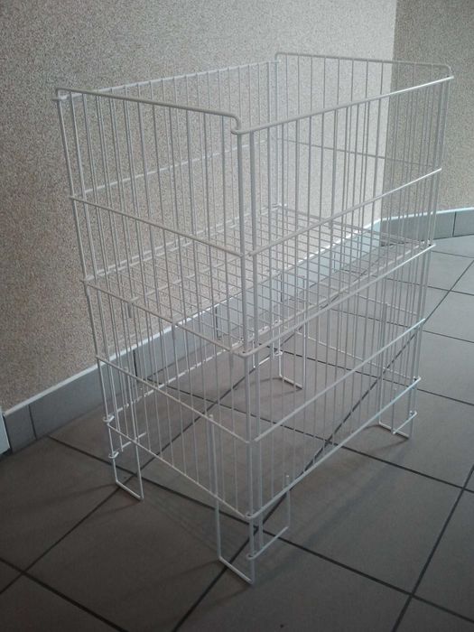 Kosz wyprzedażowy sklepowy druciany składany