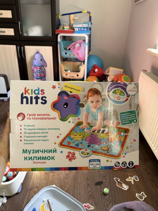 Новий музикальний коврик kids hits новый развивашка зоопарк музыкальны