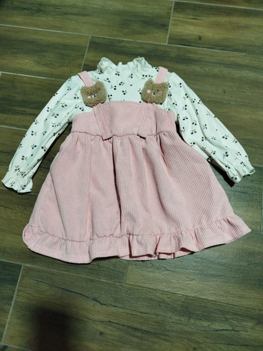 Сукня вельвет з ведмедиками