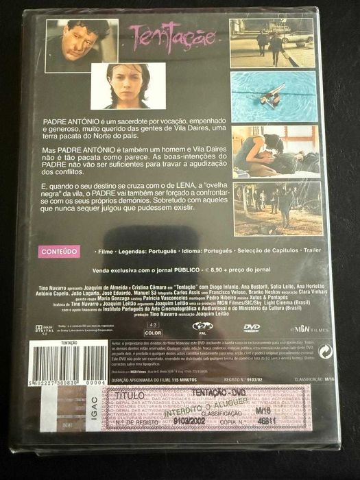 DVD  do filme "Tentação"