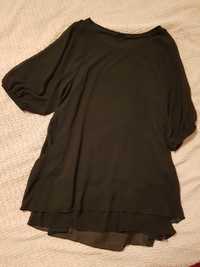 Czarna sukienka, luźne rękawy, 36