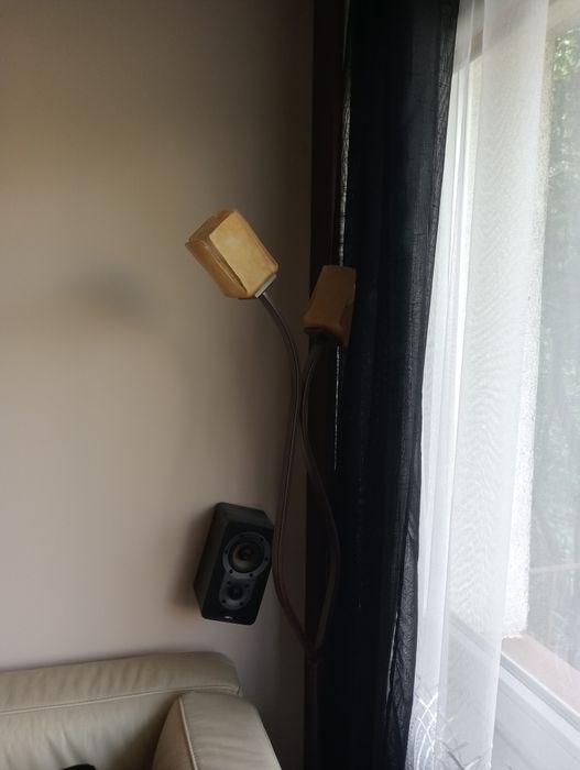 Lampa stojąca brazowa