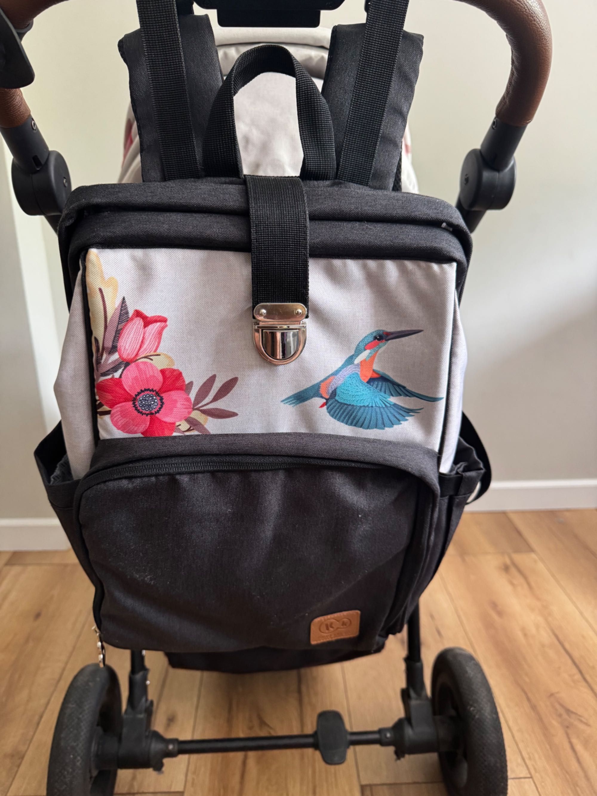 Wózek kinderkraft grande lx freedom ptaki + plecak