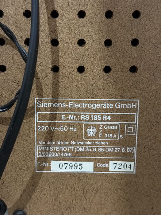 Aparelhagem stereo Siemens