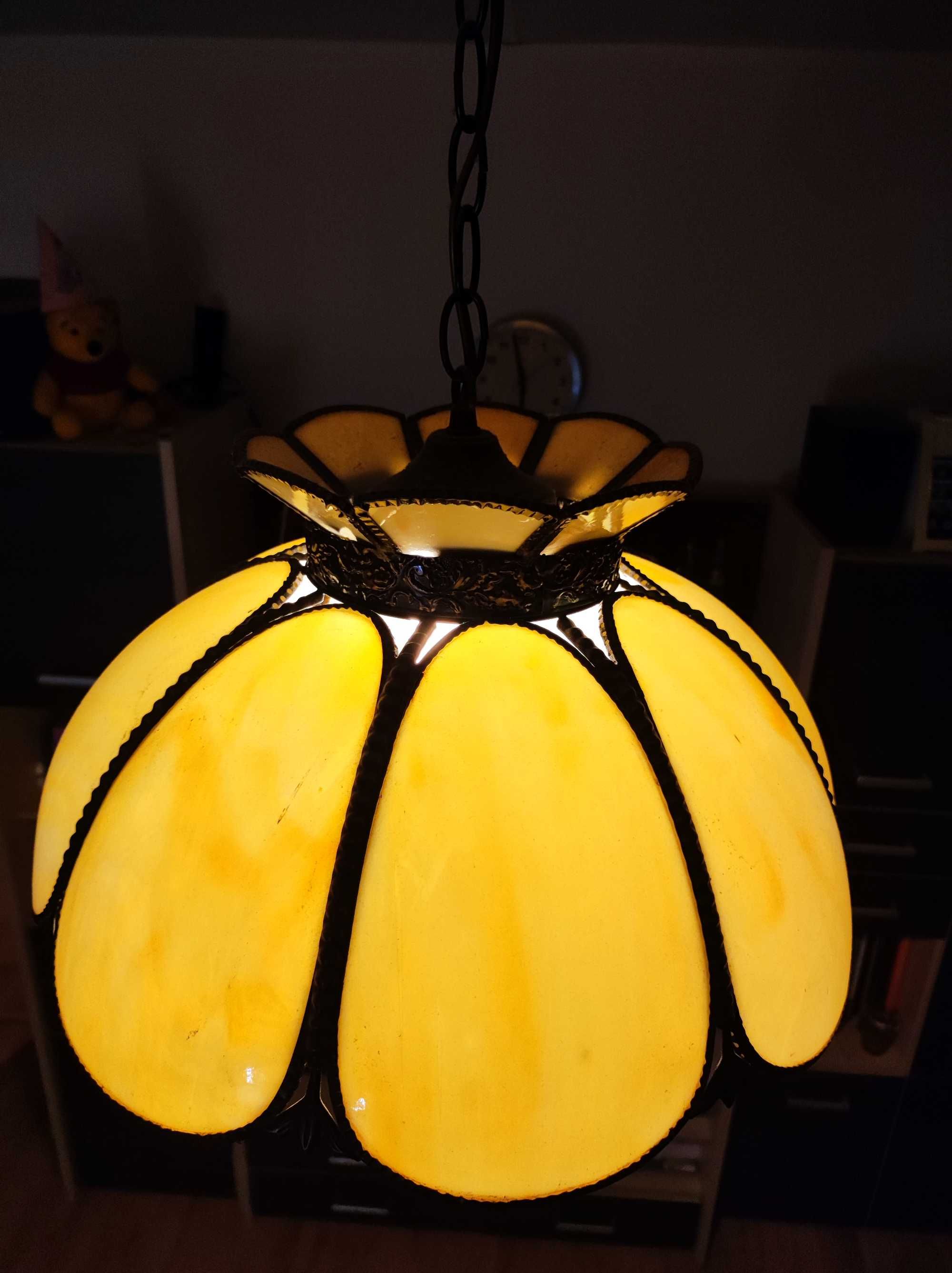 Lampa witrażowa Tiffany vintage