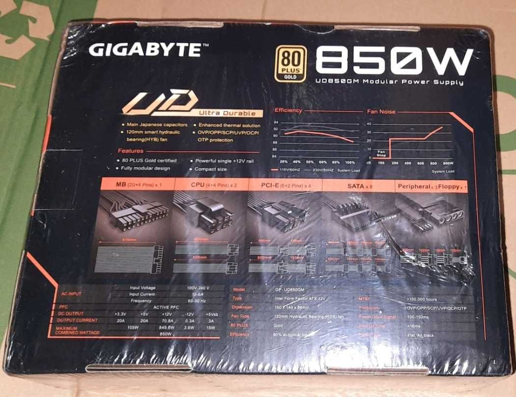 Zasilać Gigabyte GP-UD850GM PG5 V.2 850 Вт