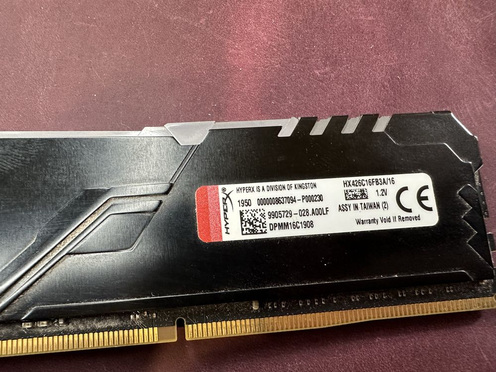 Kingston FURY HyperX DDR4 16gb 2666 мгц