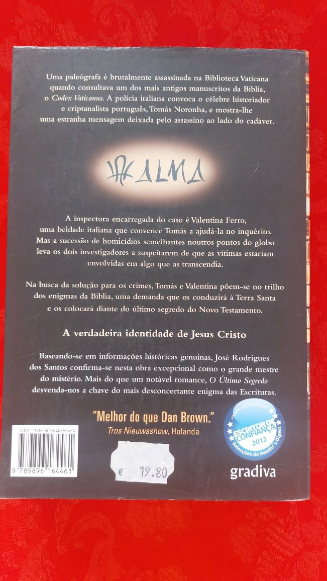 O Último Segredo de José Rodrigues dos Santos