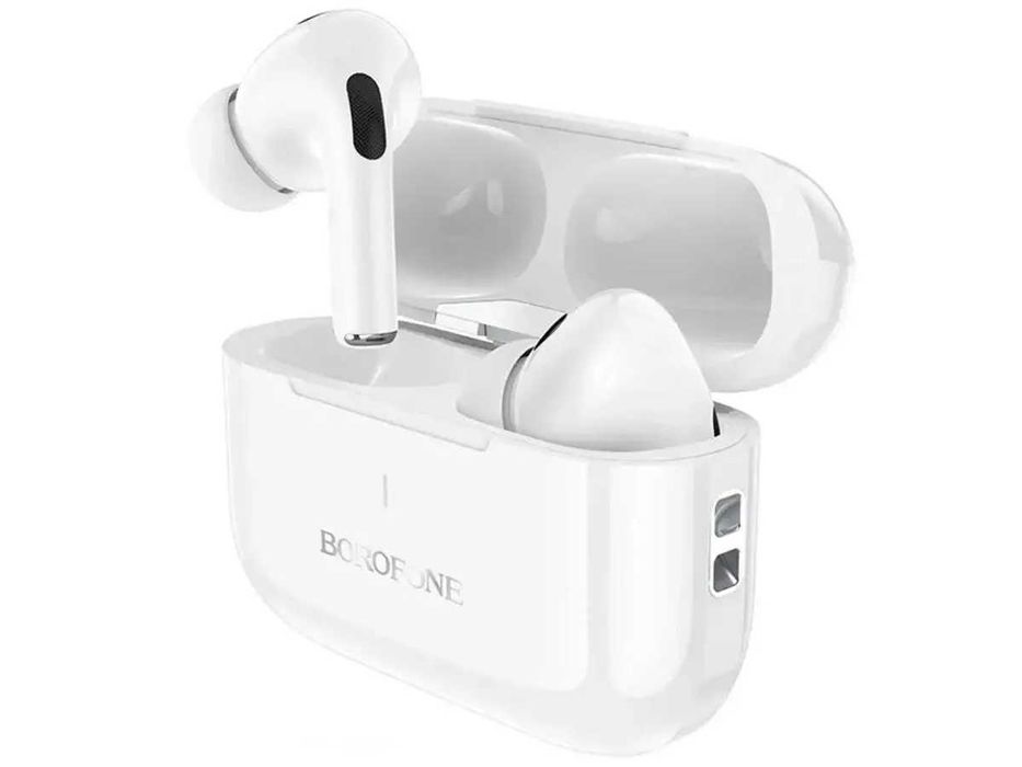 Гарнітура Double з кейсом Bluetooth Borofone BW59 True колір: білий