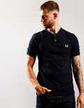 Чоловіче поло Fred Perry Bomber Collar Piqué Polo Shirt Navy