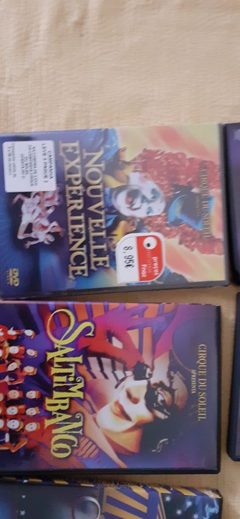 6 dvd~s cirque du soleil