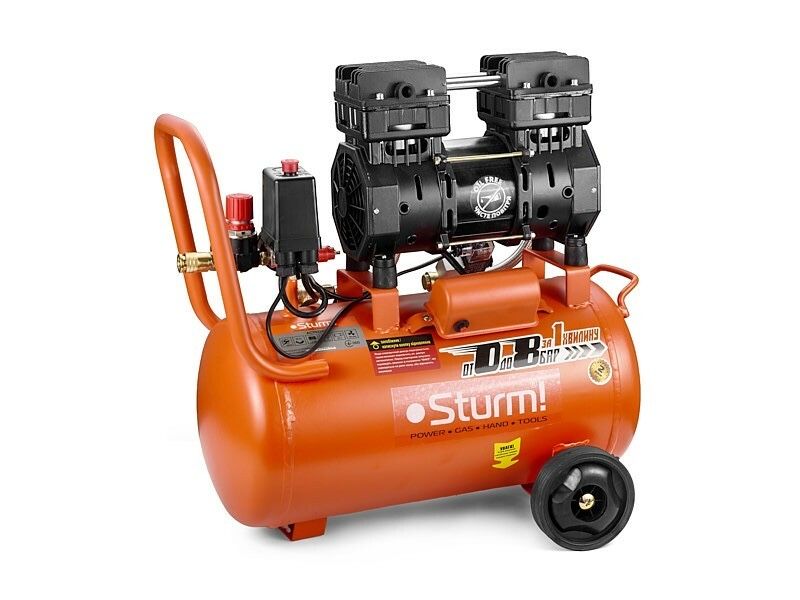 Безмасляний компресор 24л Sturm AC93224OL