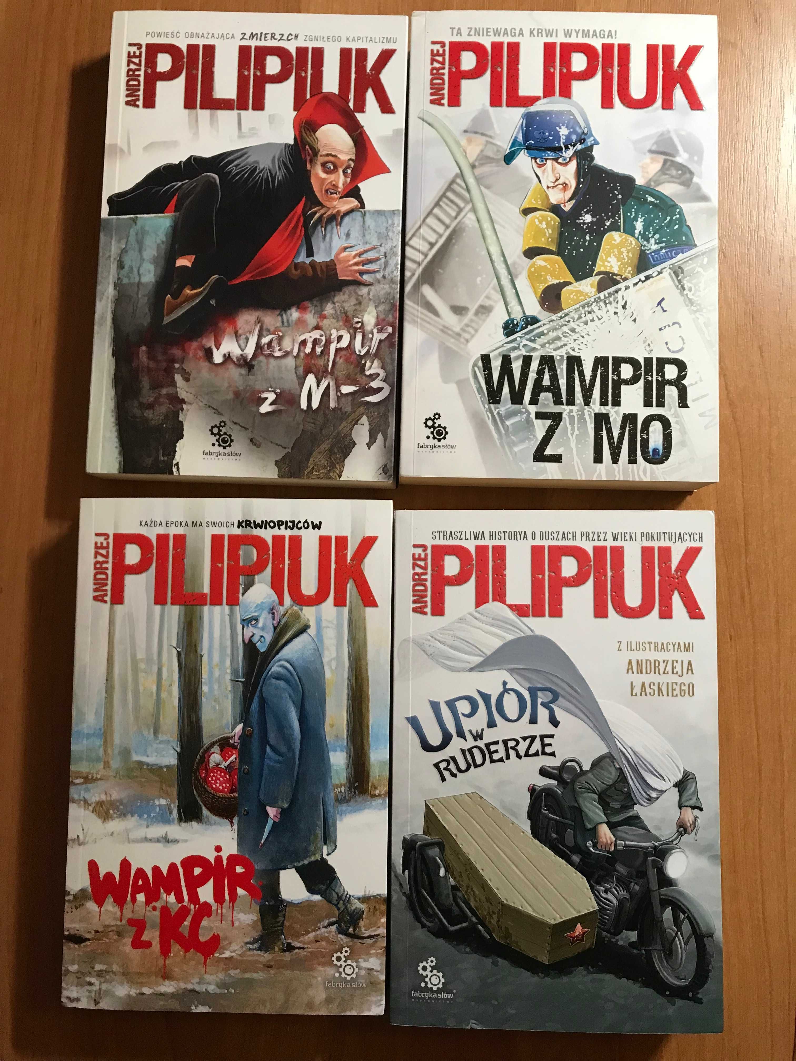 Andrzej Pilipiuk seria Wampir x 4 Wampir z M3, KC z MO Upiór w Ruderze