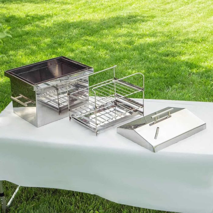 Коптильня НЕРЖАВІЙКА (AISI 430) з Гідрозатвором | Наложений платіж