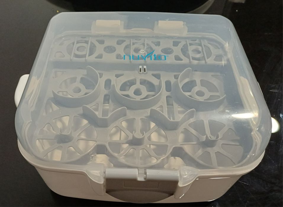 Esterilizador de microondas Nuvita+ doseador leite em pó Saro