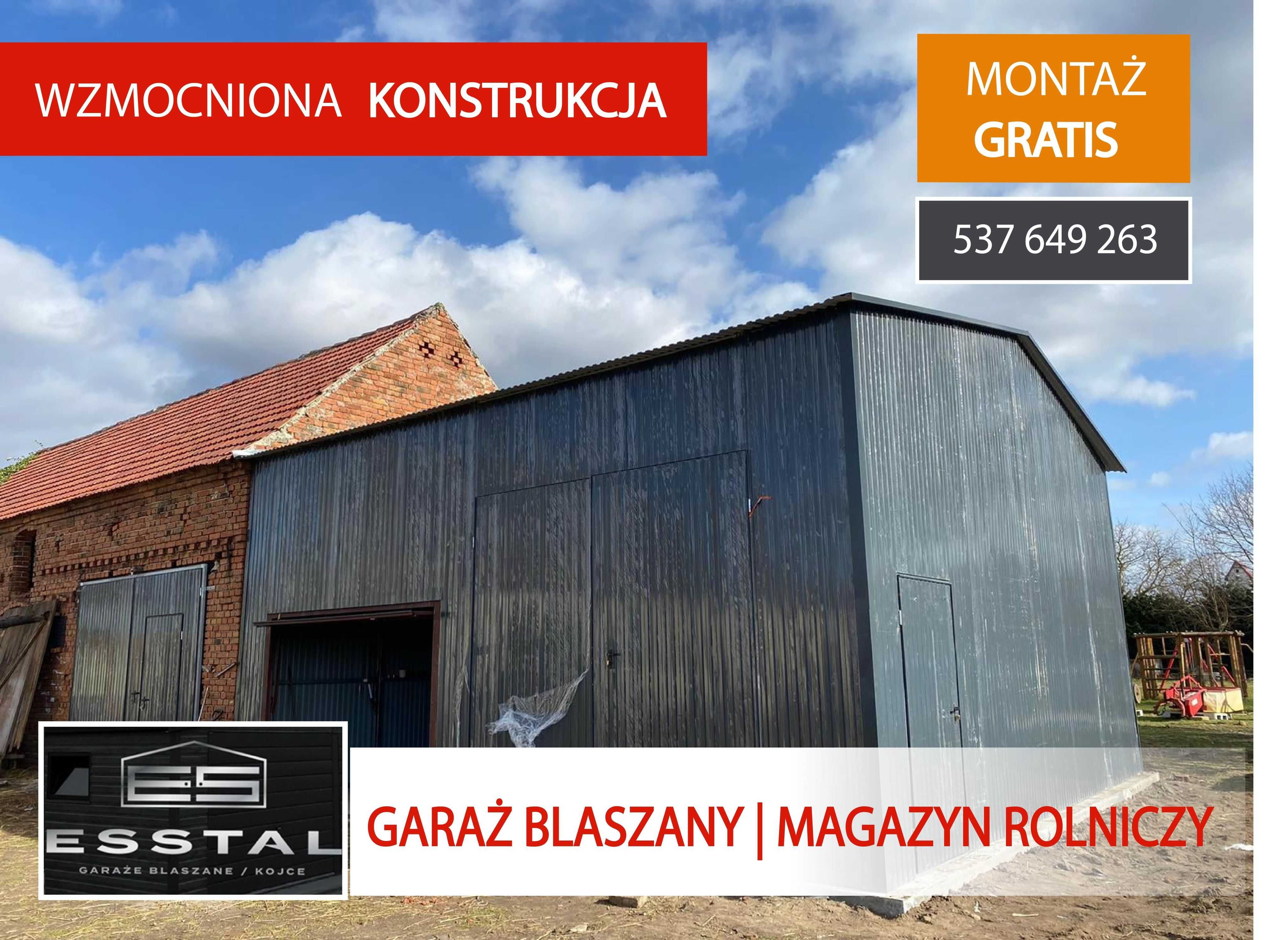 Garaż Blaszany|MAGAZYN ROLNICZY|Hala|Wiata|Blaszane|Schowek - ESSTAL