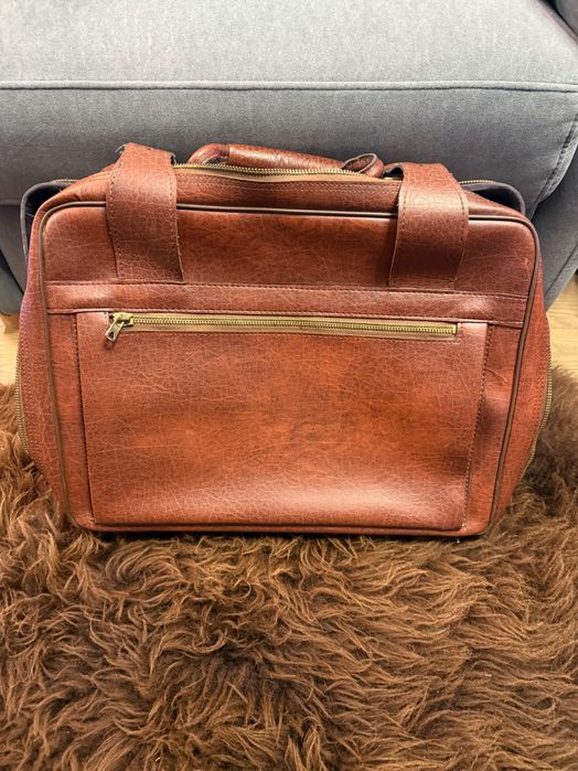 Torba skórzana vintage retro walizka