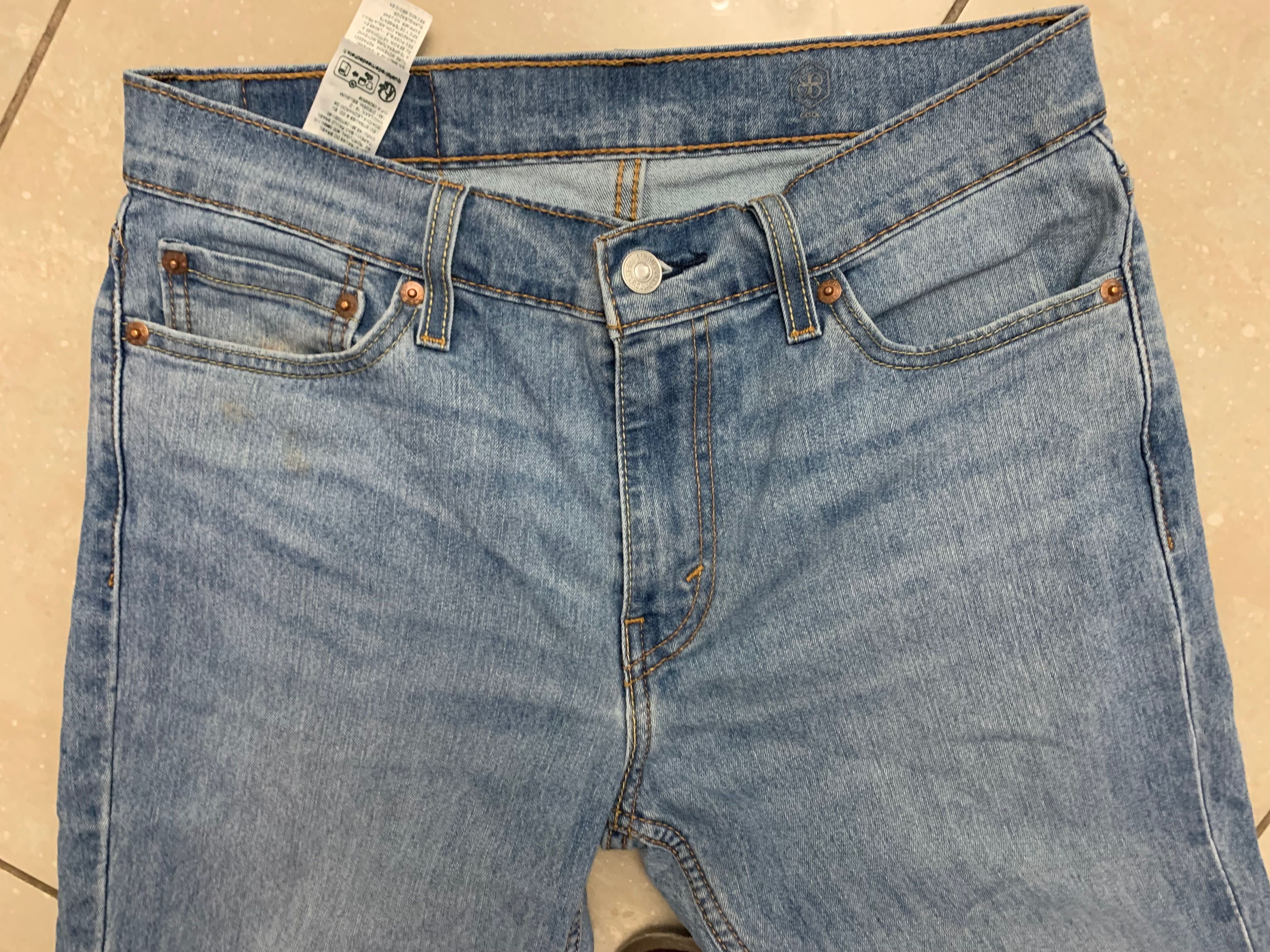 Levi’s 511 spodnie damskie jeans 30/30, extra rurki, wysoki stan, logo