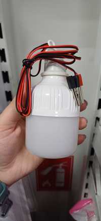 Лампа LED 12 V з крокодилами Світло аварійне/лампочка/фонарь