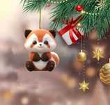 Ozdoba choinkowa wisiorek przypinka czerwona panda dostawa 24h PL.