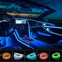 Fita Néon LED Automotiva Interior carro 12V 5 metros varia corres USB
