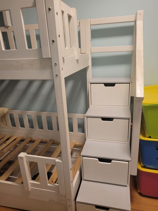 Łóżko piętrowe na materac 160x80 cm