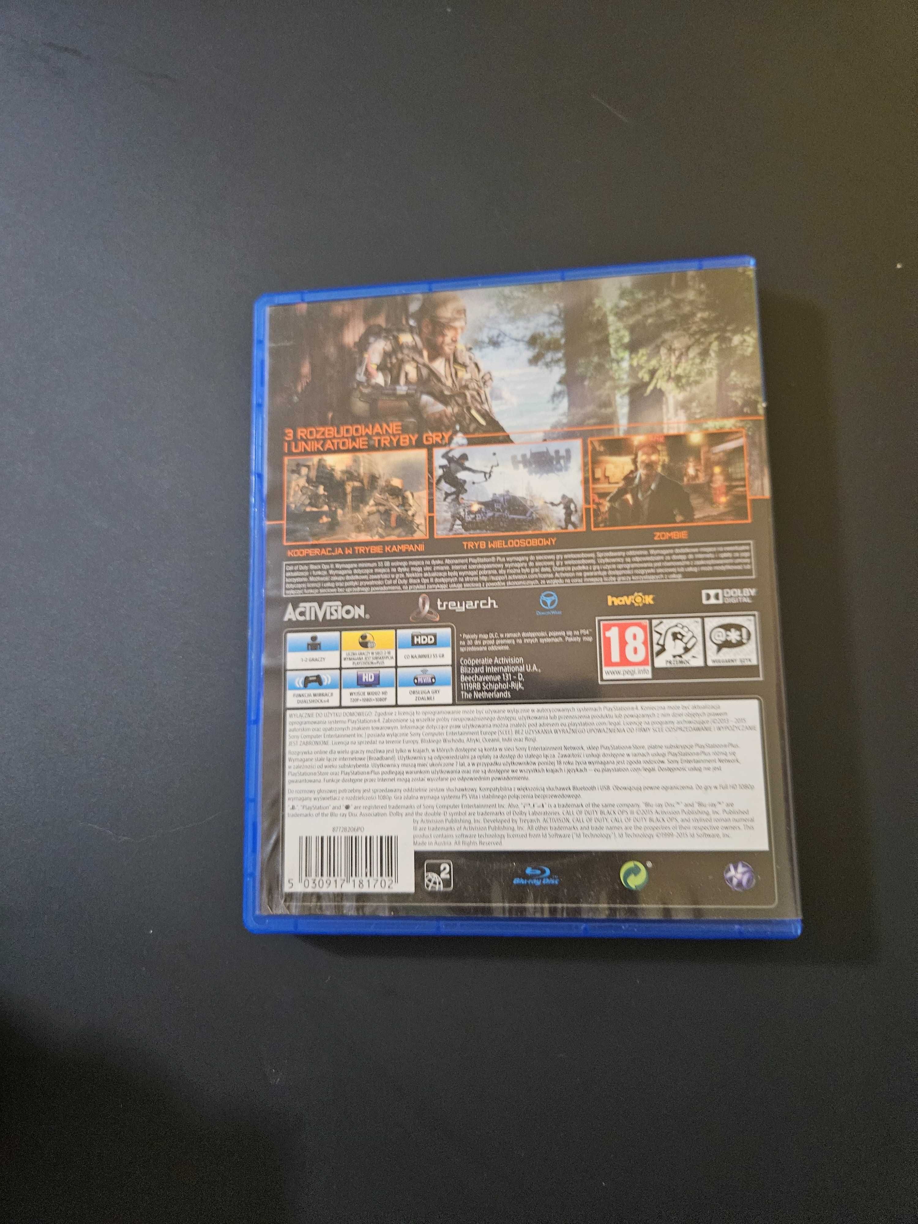 Call of Duty Black ops 3 PS4 po polsku PL box