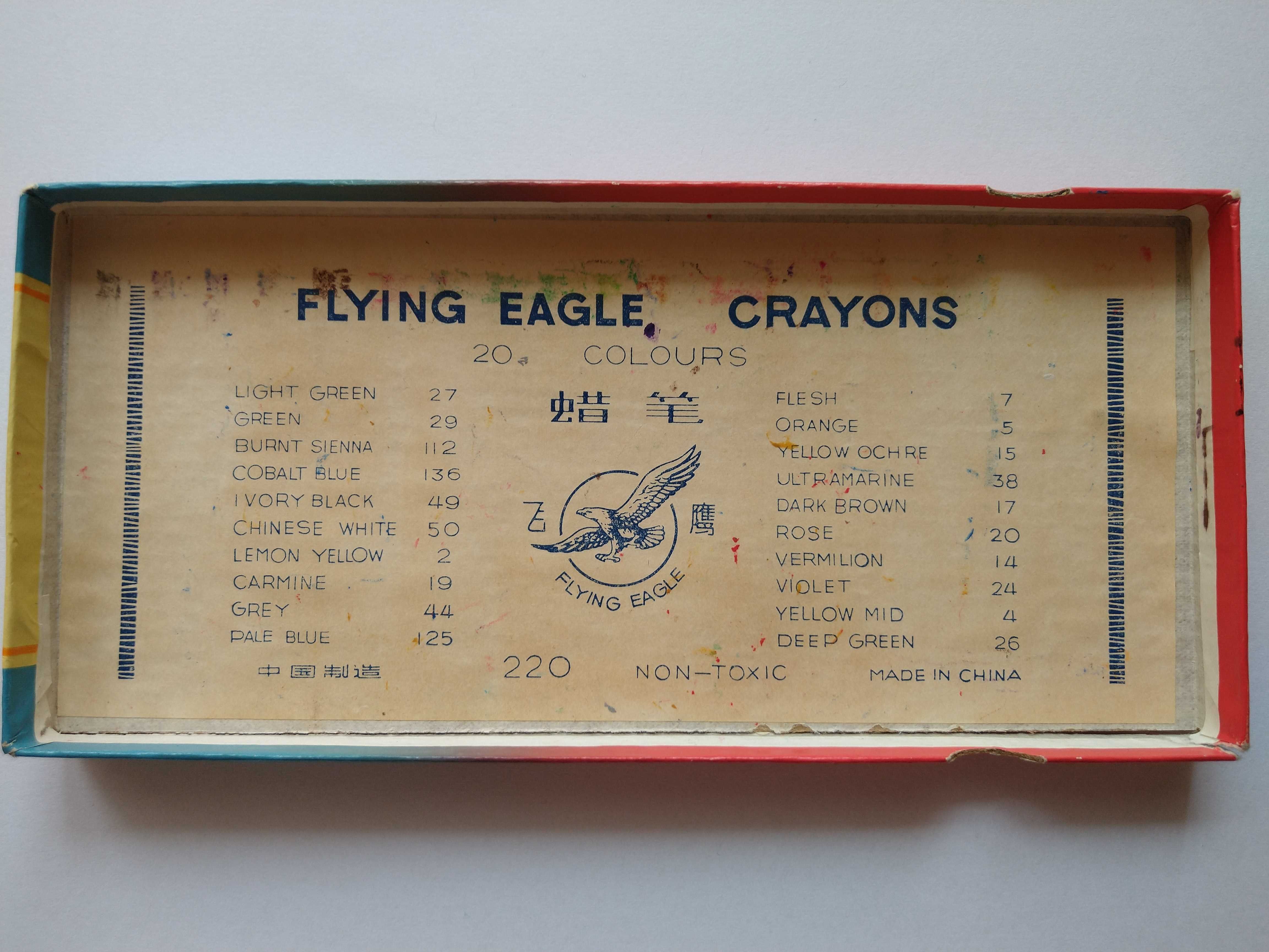 Kredki chińskie Flying Eagle Crayon 220 PRL