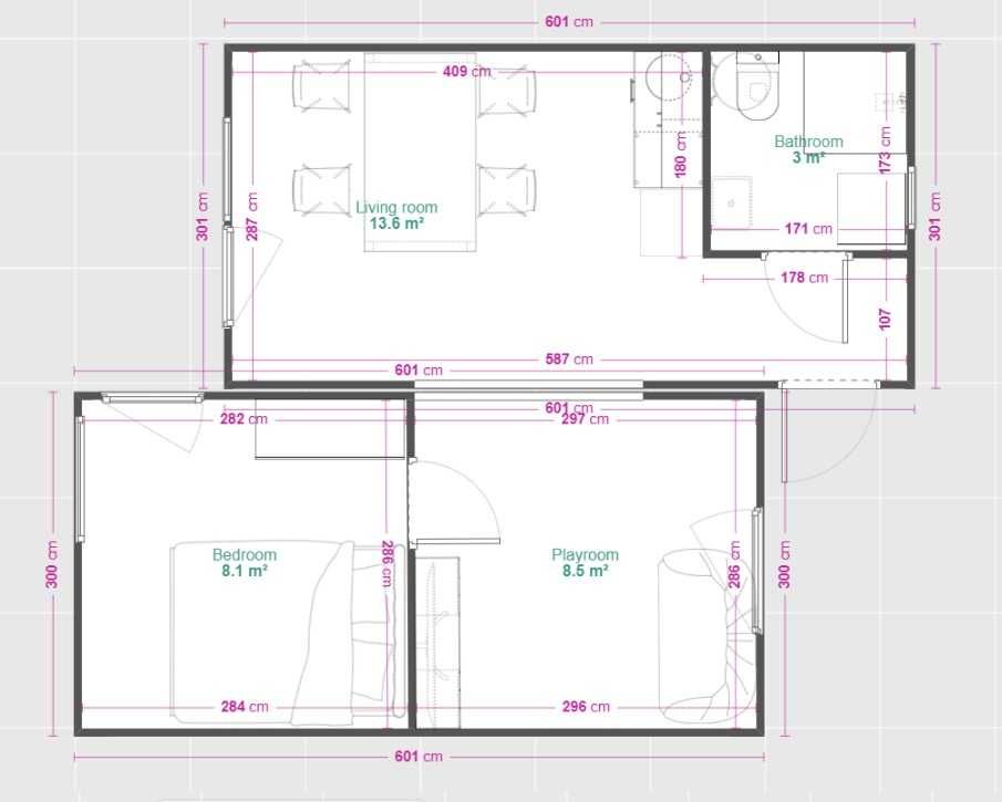 Domek modułowy, całoroczny, Producent, domek 35 m2 na zgłoszenie