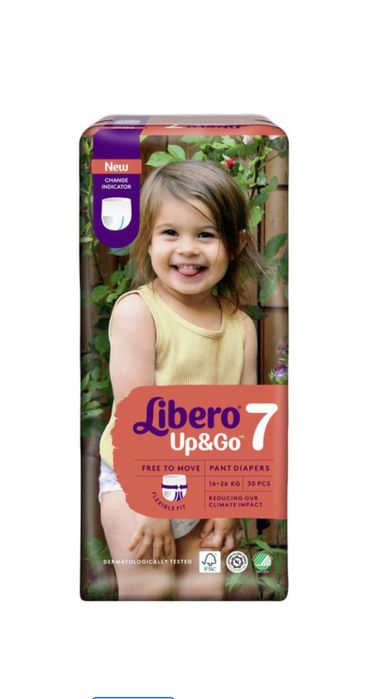 Акція! Подгузки трусики Up&Go 7 30 шт подгузники либеро памперс