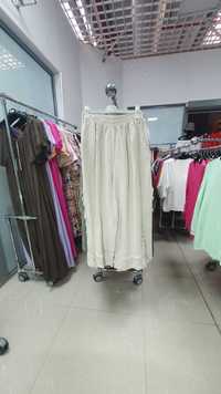 Spodnie Big Size z Gumką w Pasie - Modny Design, 100% Lino!