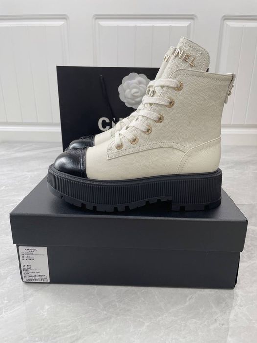 Skórzane Botki Chanel ! Premium jakość! Cały komplet 36-41