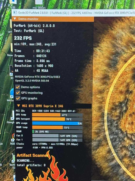 Topowa Karta graficzna MSI GeForce RTX 3090 SUPRIM X 24GB GDDR6X GW 12