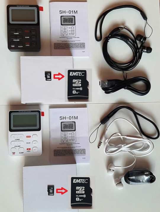 Міні FM/AM радіо з функцією MP3 плеєра SH-01M+карта 8Gb