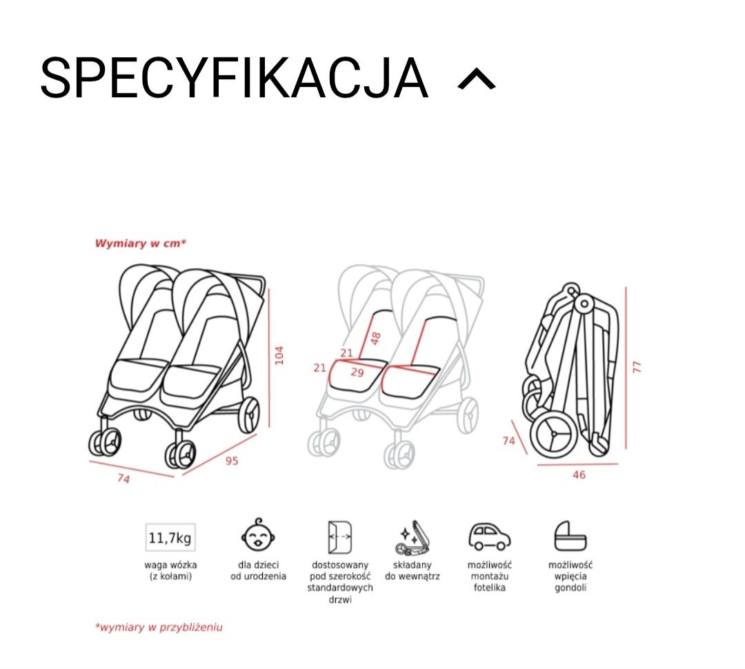 Wózek Valco Baby Snap Duo bliźniaki lub rok po roku