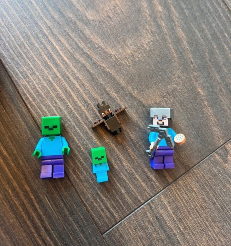 klocki lego minecraft jaskinia zombie 21141