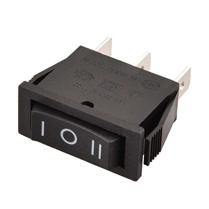 Interruptor Heschen ON-OFF-ON Basculante 3 Terminais 15A 250VAC Preto