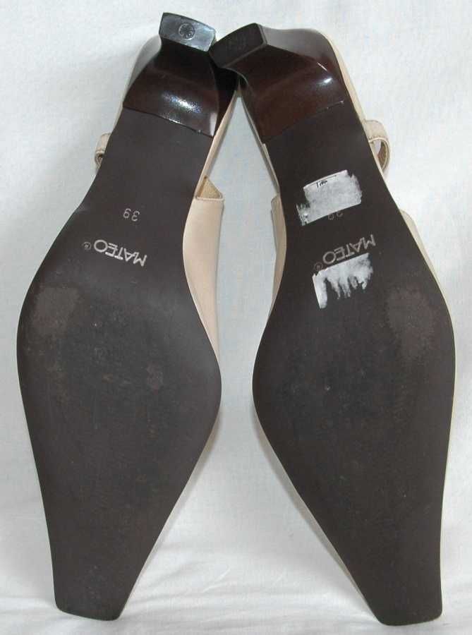 Skórzane czółenka r. 39 Mateo