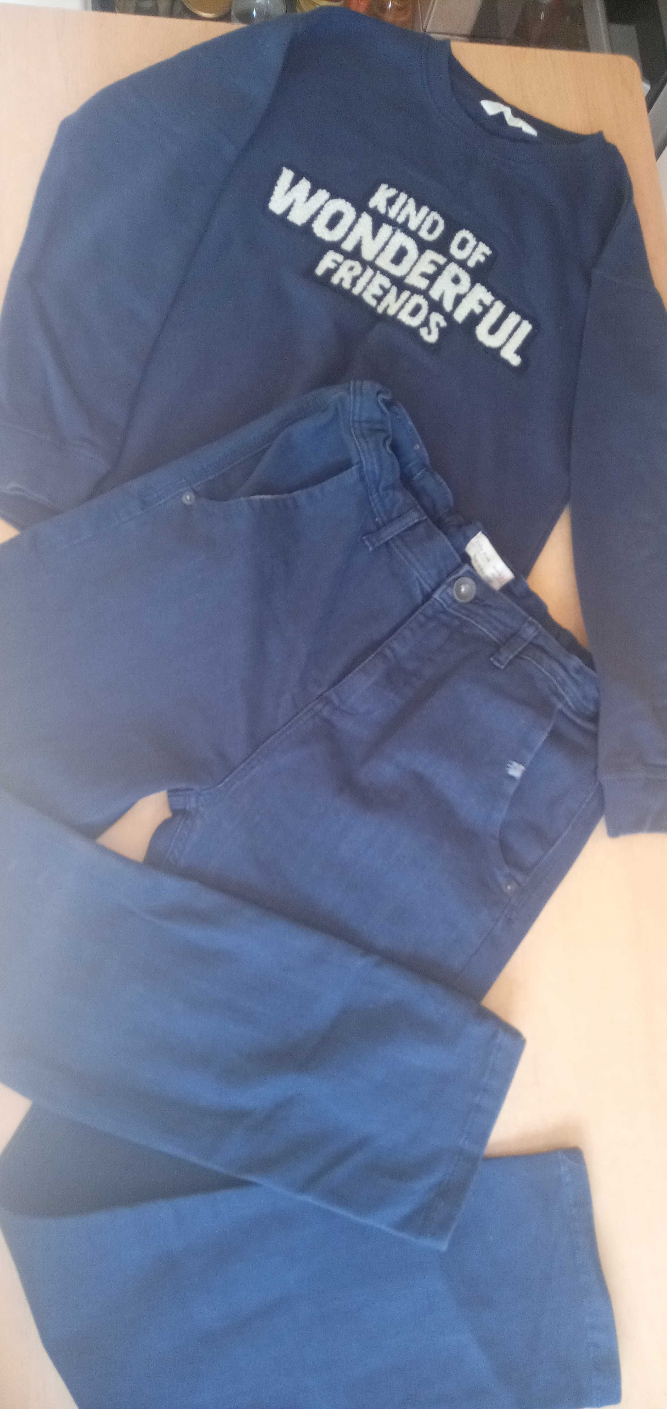 Mango bluza j.nowa Reserved spodnie r. 152