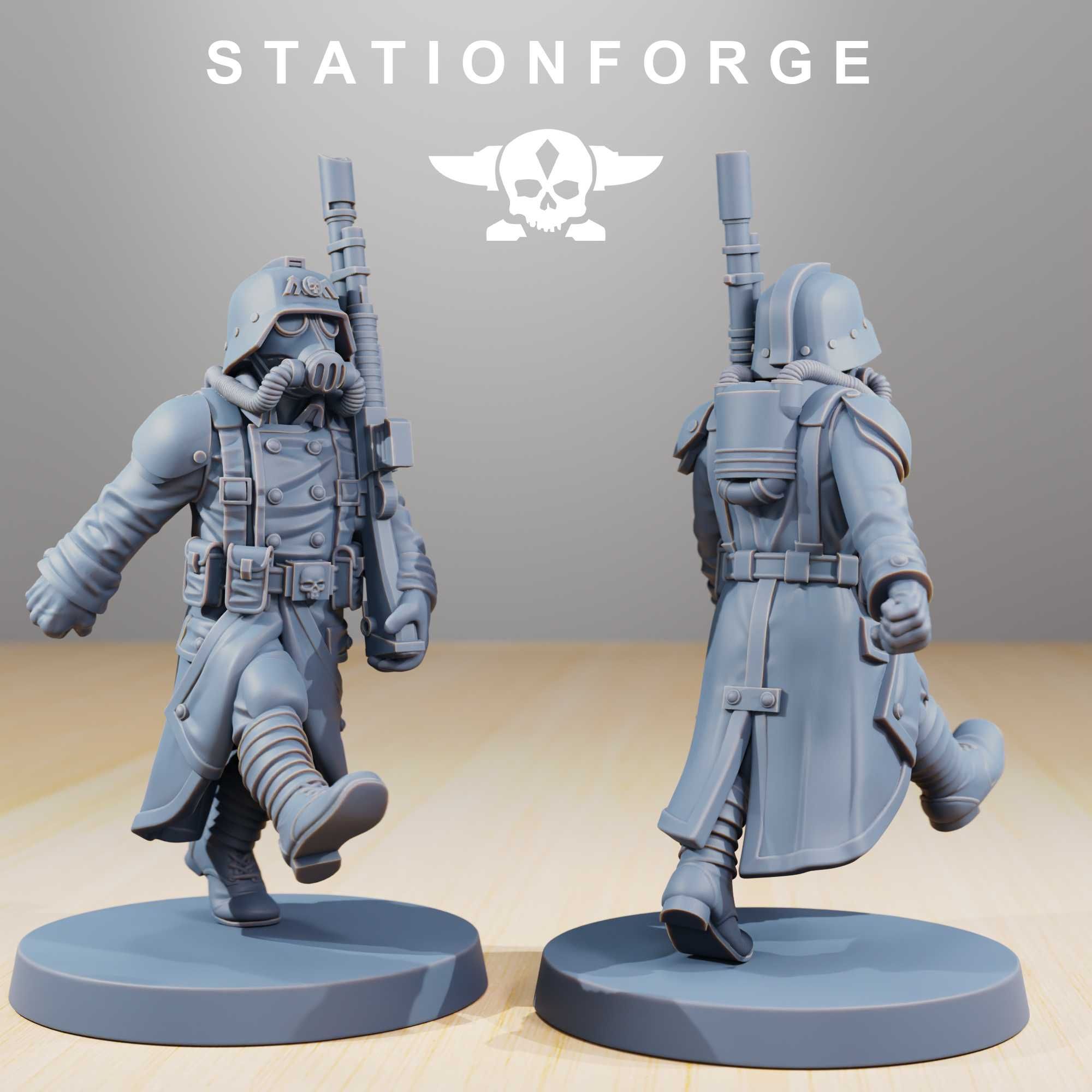 Station Forge - GrimGuard - Marching Poses