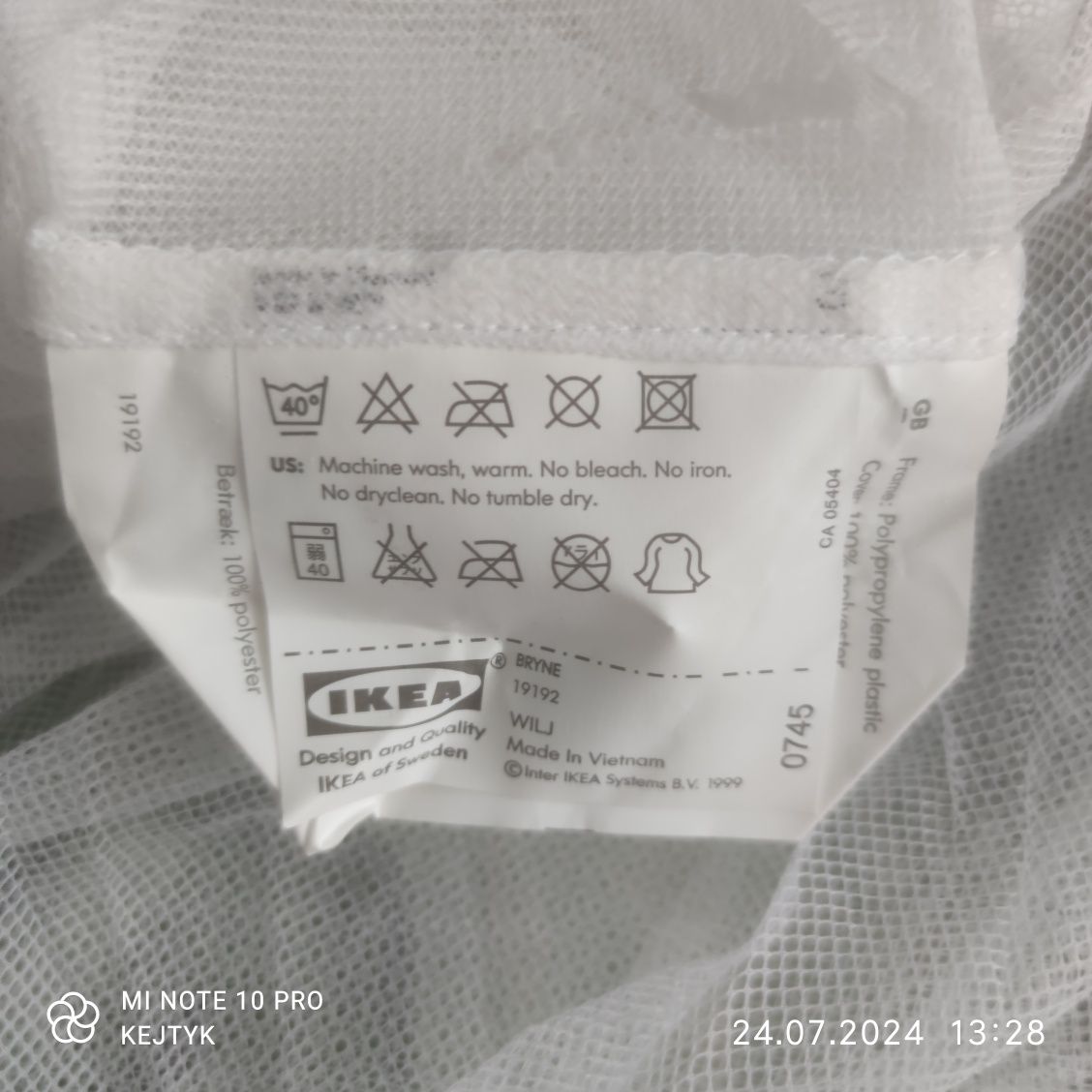 Moskitiera Ikea biała