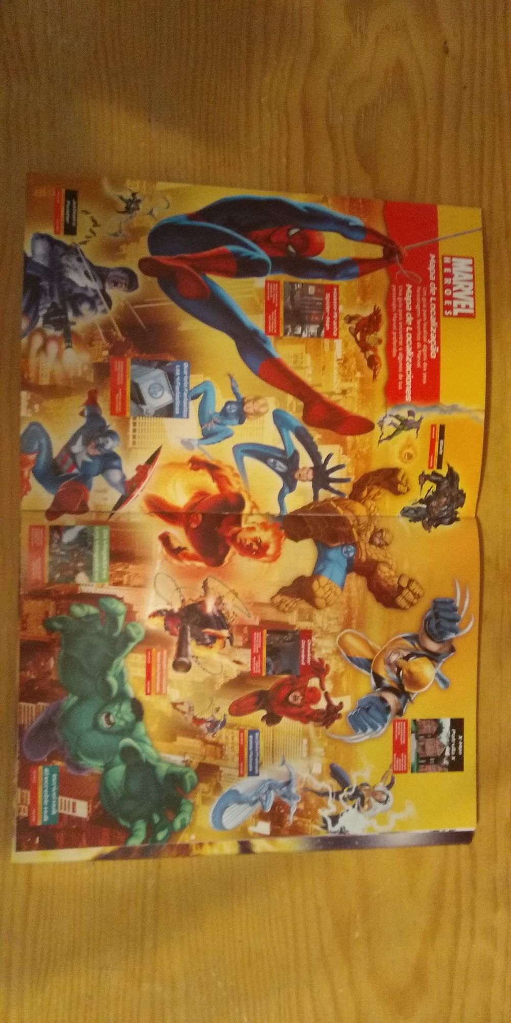 Caderneta de super-herois da Marvel