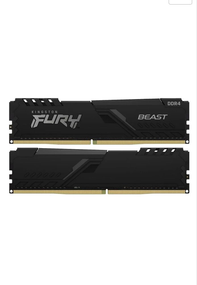Memória RAM Kingston Fury Beast 16gb (8gbx2) ddr4 3200mhz