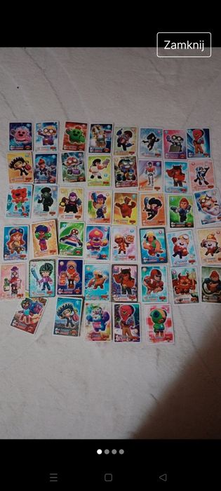 45 sztuk, karty Brawl Stars, nowe.