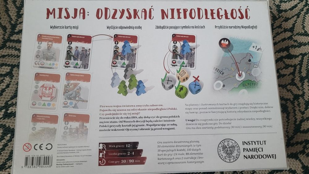 Gra planszowa Niepodległa historyczna, o Polsce