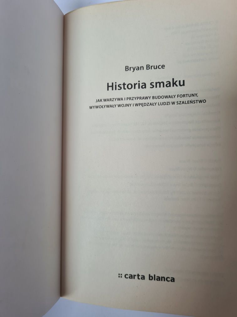 Historia smaku - Bryan Bruce