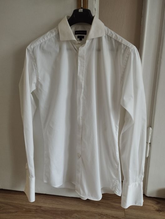 Vistula biała koszula męska 41