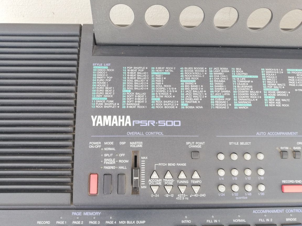 Yamaha PSR 500 Teclado Eletrónico