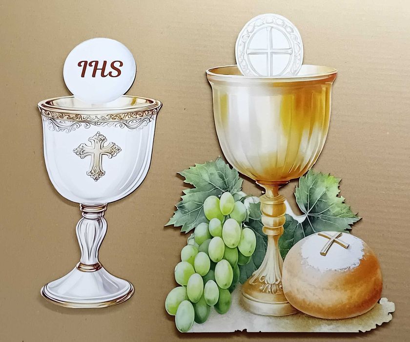 Dekoracje wielkoformatowe na ściankę wzory komunijne